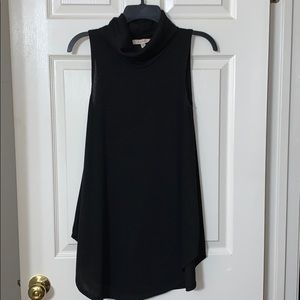 Sleeveless turtleneck dress